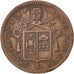 ITALIAN STATES, Mezzo (1/2) Baiocco, 1837, Bologne, KM #1319, AU(50-53),...