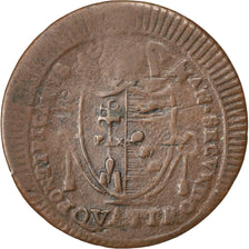 ITALIAN STATES, Quattrino, 1802, KM #1264, VF(20-25), Copper, 2.40