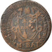 STATI ITALIANI, PAPAL STATES, Pius VII, Mezzo (1/2) Baiocco, 1802, BB, Rame,...