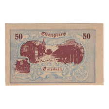 Geldschein, Österreich, Strengberg N.Ö. Gemeinde, 50 Heller, Texte, 1920