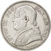 ITALIAN STATES, 2-1/2 Lire, 1867, Roma, KM #1384, EF(40-45), Silver, 12.39