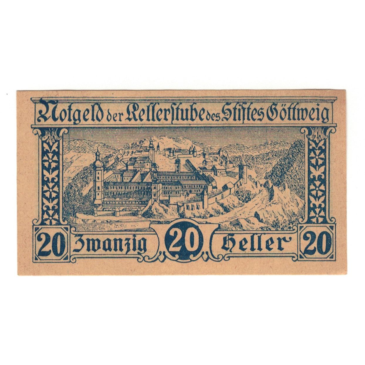 Banconote, Austria, Göttweig N.Ö. Prv. Kellerstube Göttweig, 20 Heller