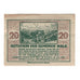 Banknote, Austria, Wald im Pinzgau Sbg. Gemeinde, 20 Heller, chalet, 1920