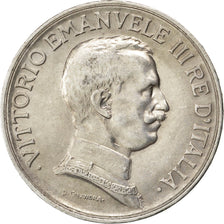 Coin, Italy, Vittorio Emanuele III, Lira, 1917, Rome, AU(50-53), Silver, KM:57