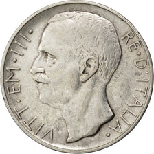 ITALY, 10 Lire, 1927, Rome, KM #68.2, EF(40-45), Silver, 9.93