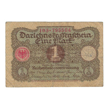 Banknote, Germany, Darlehnskassenschein (State Loan Currency Note), 1 Mark