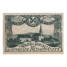 Banknote, Austria, Alberndorf Gemeinde, 50 Heller, Texte, 1920, 1920-12-31