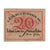 Biljet, Duitsland, Lübeck Stadtkasse, 20 Pfennig, oeuf, 1921, 1921-04-01, TTB+
