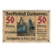 Banknote, Germany, Cuxhaven Stadt, 50 Pfennig, personnage, 1921, AU(50-53)