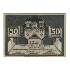 Biljet, Duitsland, Einbeck Stadt, 50 Pfennig, Batiment, 1920, 1920-12-20, SUP