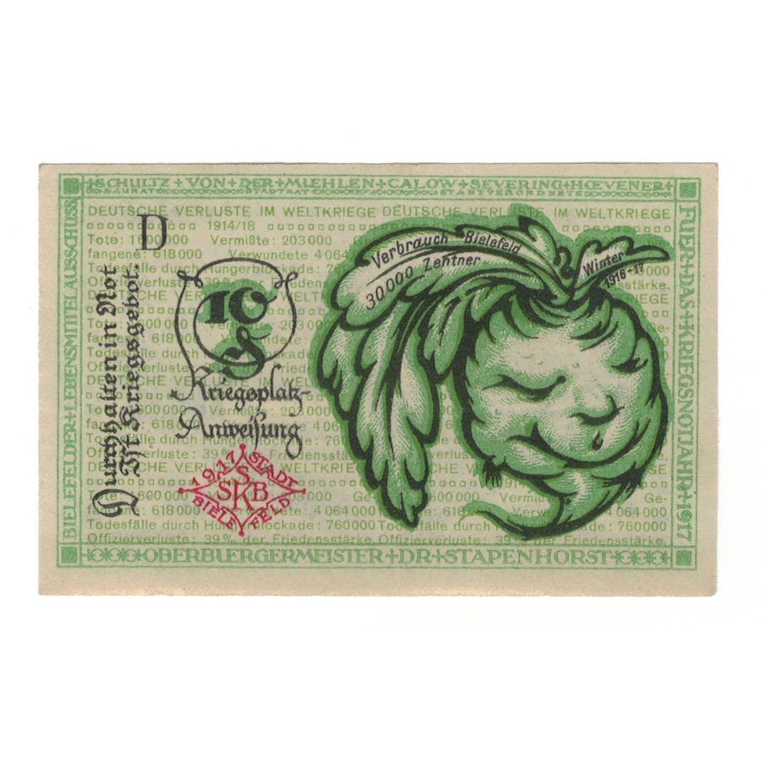 Billete, Austria, Bielefeld Stadt, 10 Heller, valeur faciale, 1920, 1920-04-01