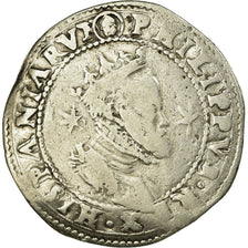 Coin, ITALIAN STATES, MILAN, Filippo II, 1/2 Scudo, VF(20-25), Silver