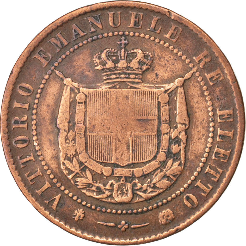 Coin, ITALIAN STATES, TUSCANY, Provisional Government, 5 Centesimi, 1859