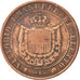 Coin, ITALIAN STATES, TUSCANY, Provisional Government, 5 Centesimi, 1859