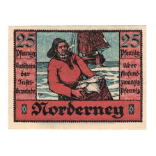 Banknote, Germany, Norderney Gemeinde, 25 Pfennig, Texte, 1921, 1921-05-14