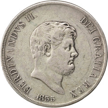 Münze, Italien Staaten, NAPLES, Ferdinando II, 120 Grana, 1855, SS, Silber