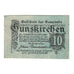 Billet, Autriche, Gunskirchen O.Ö. Gemeinde, 10 Heller, batiment 1, 1920