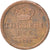 Münze, Italien Staaten, NAPLES, Ferdinando II, 2 Tornesi, 1852, SS+, Kupfer