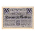 Billet, Autriche, Ebelsberg O.Ö. Gemeinde, 20 Heller, batiment 1, 1920