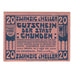 Geldschein, Österreich, Gmunden O.Ö. Stadt, 20 Heller, personnage, 1920