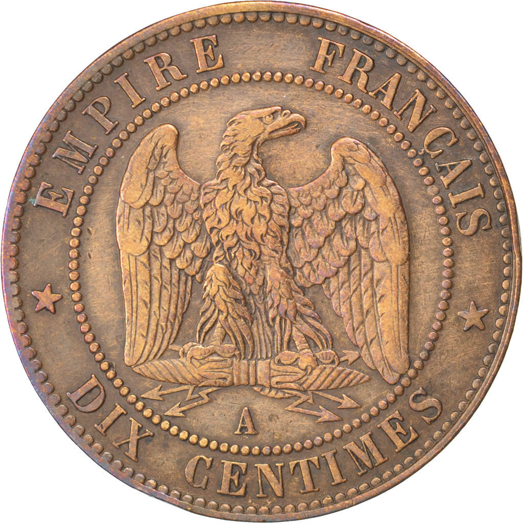 Coin, France, Napoleon III, Napoléon III, 10 Centimes, 1862, Paris, EF(40-45)