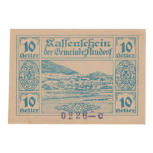 Geldschein, Österreich, Paudorf, Gemeinde, 10 Heller, texte 1, 1920