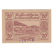 Geldschein, Österreich, Paudorf, Gemeinde, 20 Heller, Texte, 1920, 1920-12-31