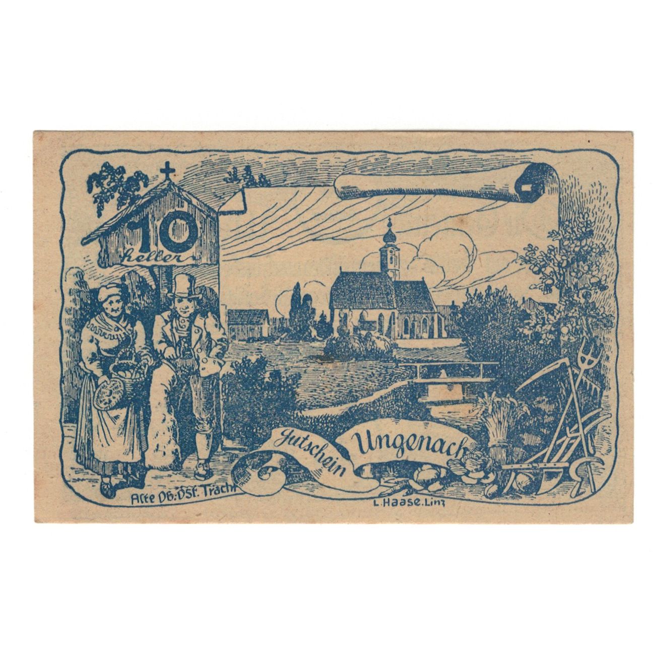 Billete, Austria, 10 Heller, Texte, 1921, 1921-06-01, EBC, Mehl:FS 1092