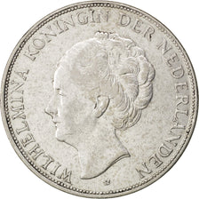 Coin, Netherlands, Wilhelmina I, 2-1/2 Gulden, 1929, EF(40-45), Silver, KM:165
