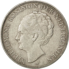 NETHERLANDS, 2-1/2 Gulden, 1930, KM #165, EF(40-45), Silver, 38, 24.98