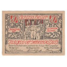 Banknote, Austria, Loich N.Ö. Gemeinde, 80 Heller, Texte  5, 1920, 1920-07-31