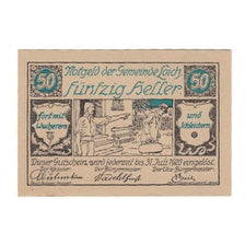 Banknote, Austria, Loich N.Ö. Gemeinde, 50 Heller, Texte, 1920, 1920-07-31