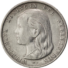 NETHERLANDS, Gulden, 1897, KM #117, EF(40-45), Silver, 28, 9.90