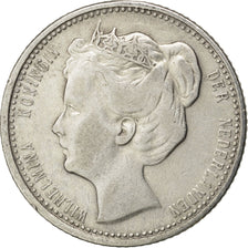 NETHERLANDS, 25 Cents, 1901, KM #120.2, EF(40-45), Silver, 19, 3.53