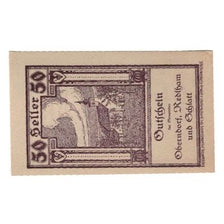 Banknote, Austria, Oberndorf Redlham Schlatt O.Ö. Gemeinden, 50 Heller, Texte