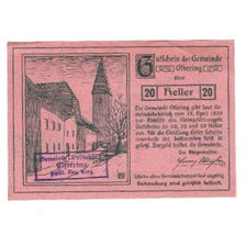 Geldschein, Österreich, Oftering O.Ö. Gemeinde, 20 Heller, château, 1920
