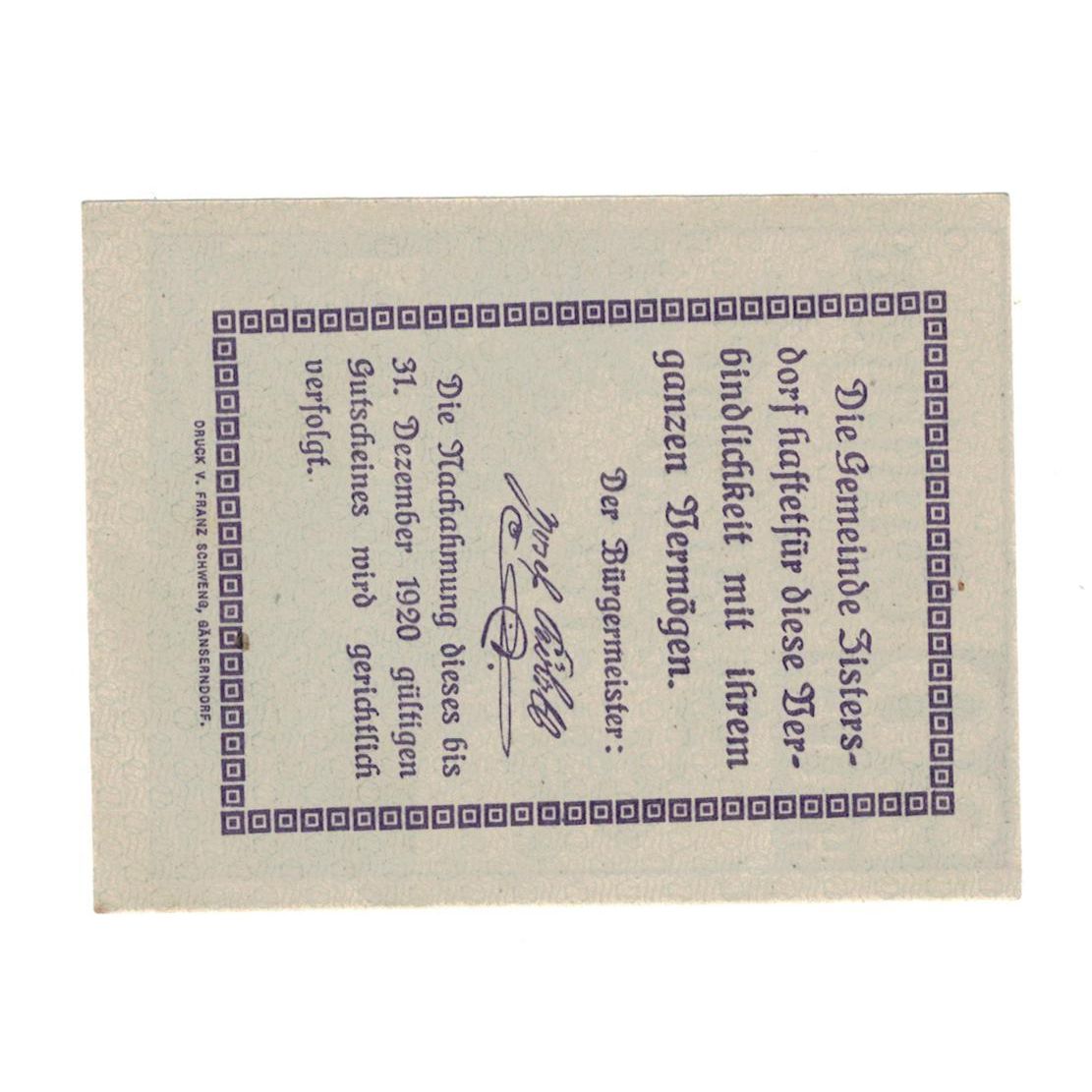 Geldschein, Österreich, 20 Heller, Texte, 1920, 1920-12-31, VZ, Mehl:FS 1277