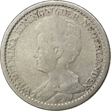 Coin, Netherlands, Wilhelmina I, 25 Cents, 1913, VF(20-25), Silver, KM:146