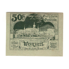 Banknote, Austria, Weinzierl bei Wieselburg N.Ö. Gemeinde, 50 Heller, Texte