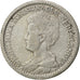 Coin, Netherlands, Wilhelmina I, 25 Cents, 1915, VF(20-25), Silver, KM:146