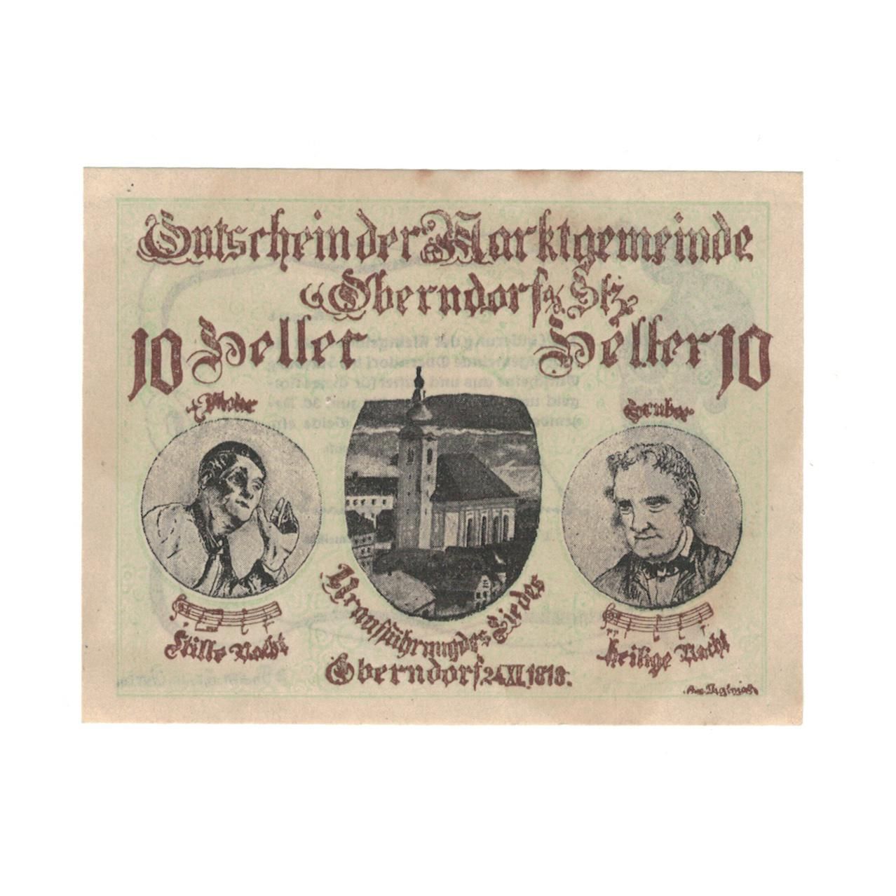 Geldschein, Österreich, Greiz, Bank für Handel und Industrie, 10 Heller