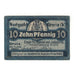 Banknote, Germany, Greiz, Bank für Handel und Industrie, 10 Pfennig, paysage