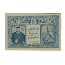 Banknote, Austria, Holzhausen O.Ö. Gemeinde, 50 Heller, paysage, 1920