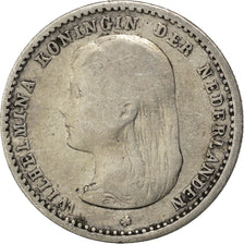 NETHERLANDS, 10 Cents, 1892, KM #116, VF(20-25), Silver, 15.2, 1.36