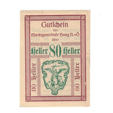 Banknote, Austria, Haag-Marktgemeinde N.Ö. Marktgemeinde, 80 Heller, Texte