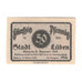 Banknote, Germany, Lüben Stadt, 50 Pfennig, château, 1920, 1920-12-31