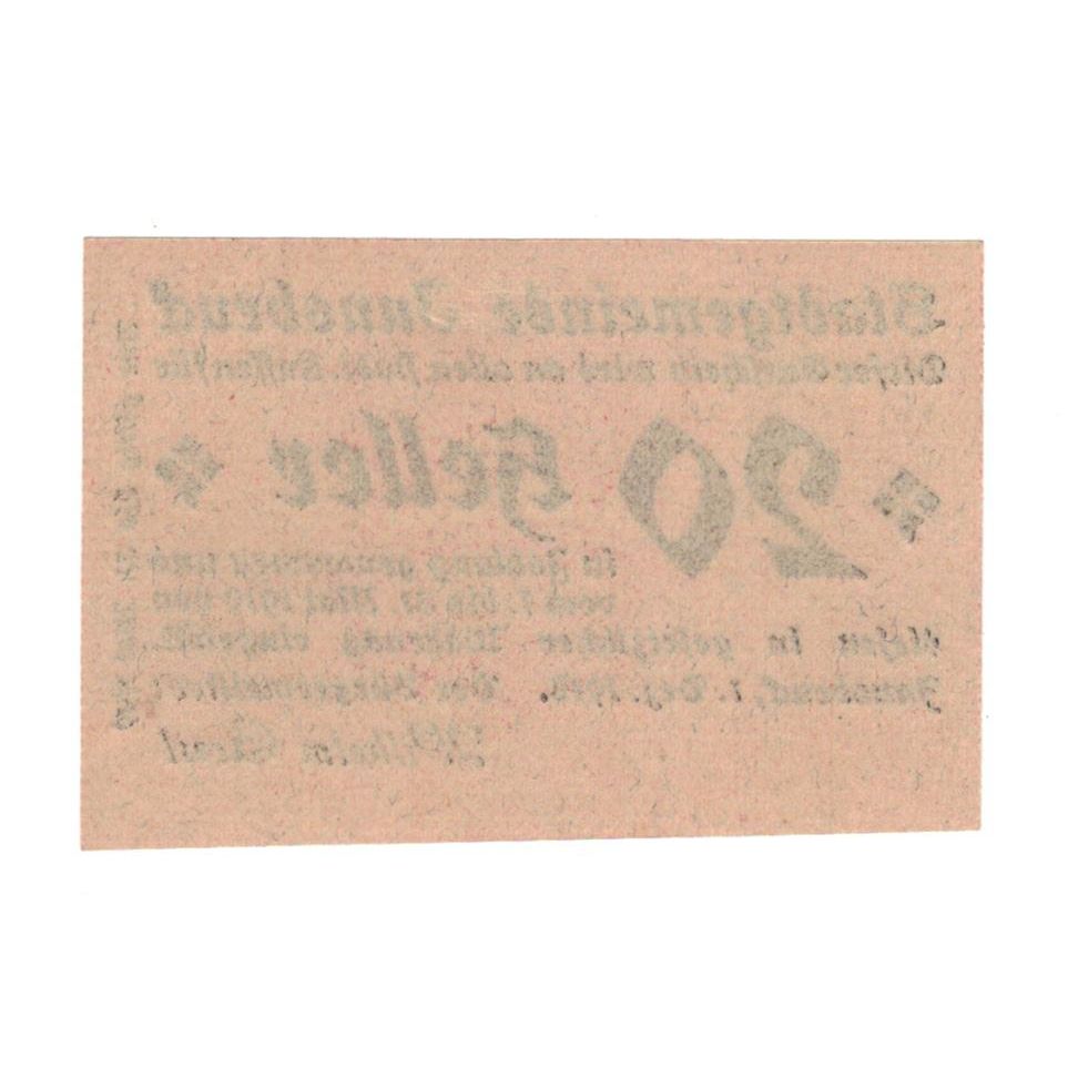 Geldschein, Österreich, Innsbruck Tirol Stadtgemeinde, 20 Heller, N.D, 1918