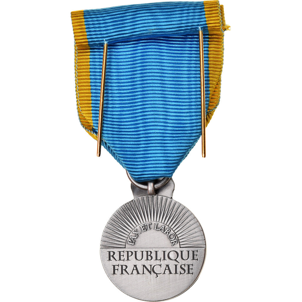 France, Jeunesse et Sport, Pax et Labor, Médaille, Non circulé, Silvered