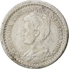NETHERLANDS, 10 Cents, 1910, KM #145, VF(30-35), Silver, 15, 1.38