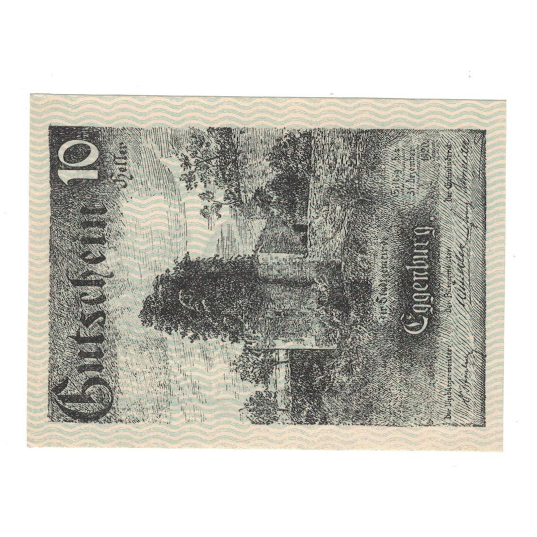 Banknote, Austria, Eggenburg N.Ö. Stadtgemeinde, 10 Heller, paysage, 1920